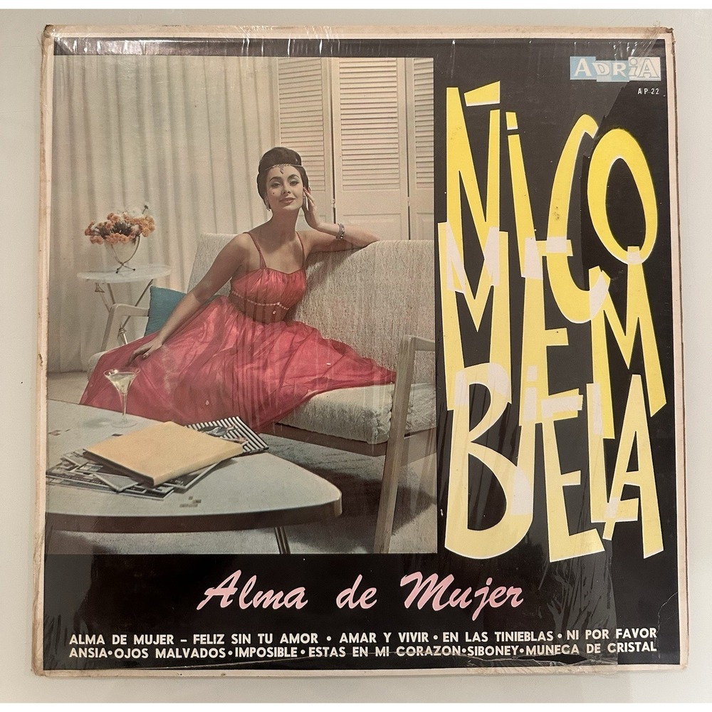 Nico Membiela Alma de Mujer Vinyl LP Adria Records AP-22 Latin Bolero Vintage